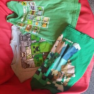 3 Minecraft shirts